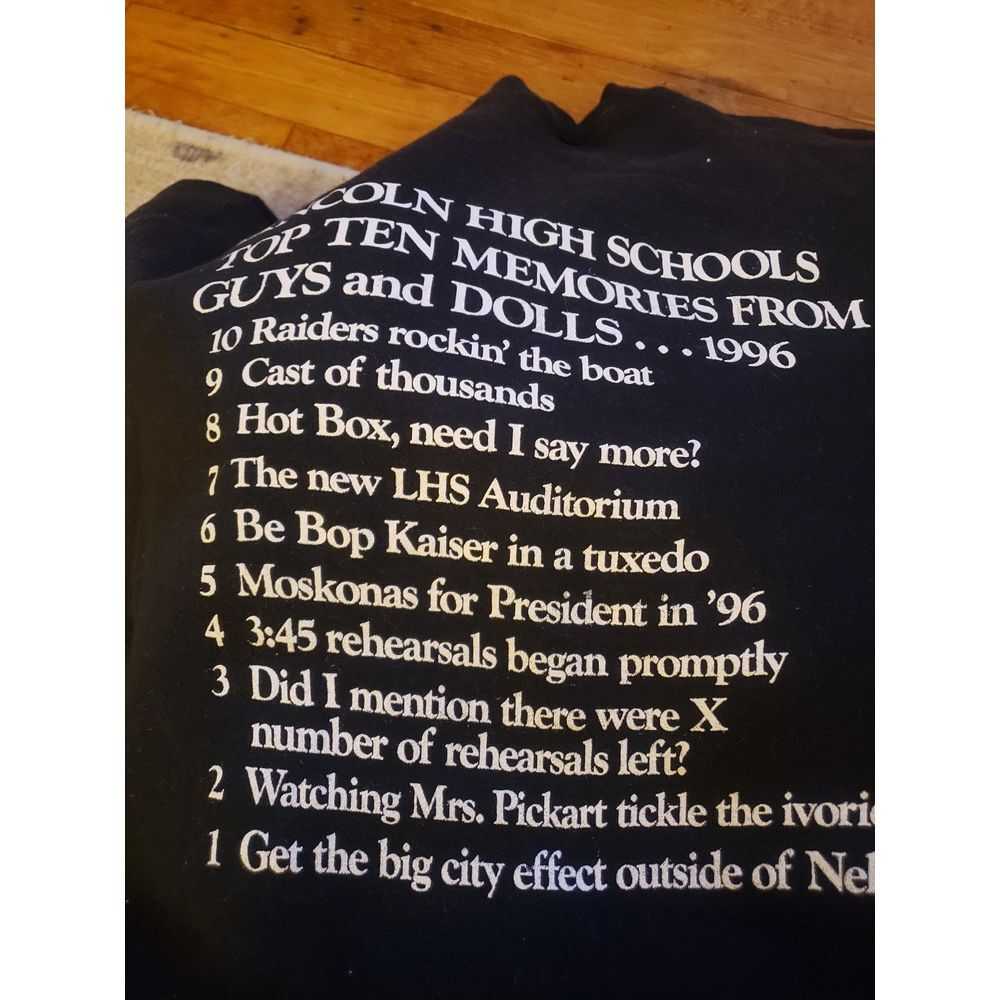 90s Guys and‎ Dolls High School Musical Crew Neck Sweatshirt - Picture 5 of 5